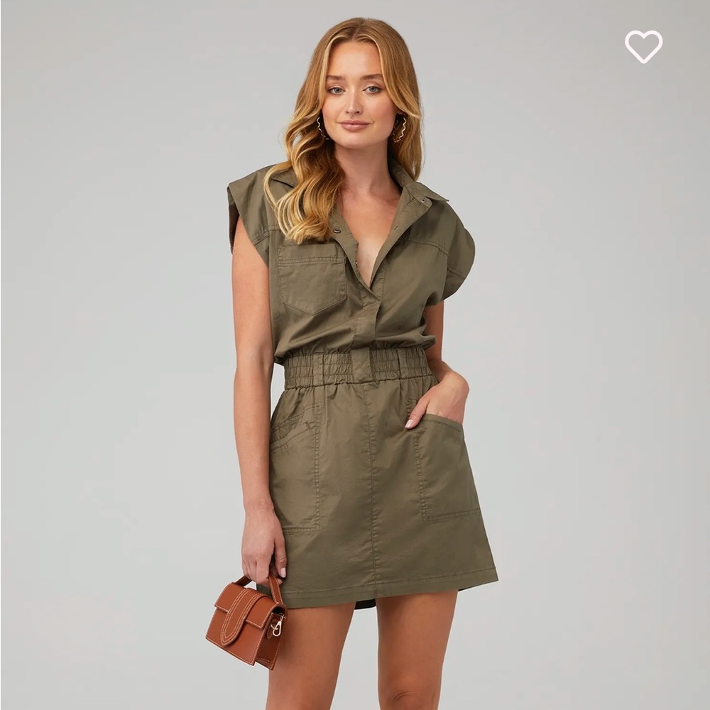 Pistola Rosie Mini Dress | Dark Olive | size M